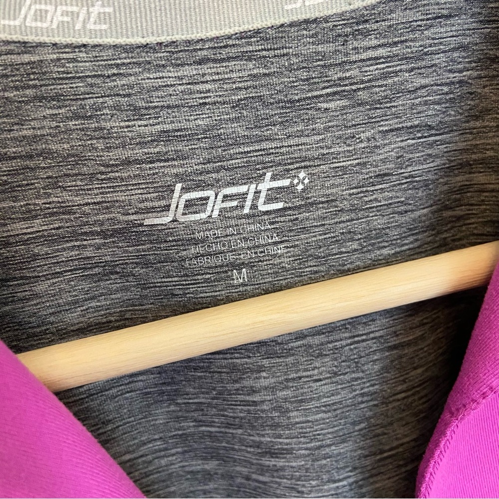 JOFIT Soft Gray + Purple Women's Sleeveless Athletic Top - Picture 4 of 7